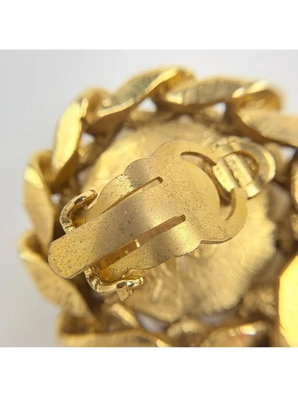 Chanel Cc Logo Clip-On Earrings Metal #327532C72B